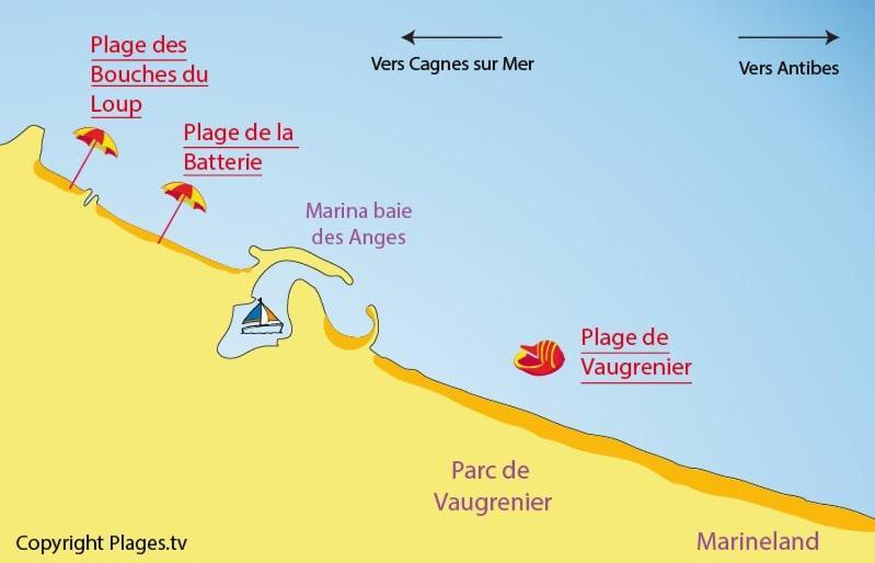 Lovely Apartment In Marina Baie Des Anges- Baronnet - Sew View, Free Parking Spaces On Site, Restaurants, Beach, Supermarket Villeneuve-Loubet Esterno foto